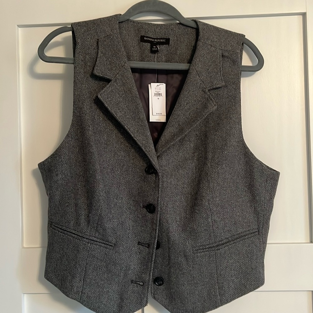 Twill Banana Republic Vest
